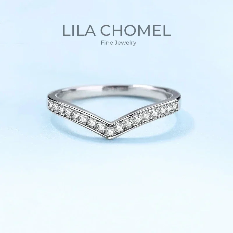 

Women Wedding Platinum PT950 Rings Valentine's Day Girl Moissanite Diamond 0.14CT Birthday Gift Daughter Adult's Fine Jewelry