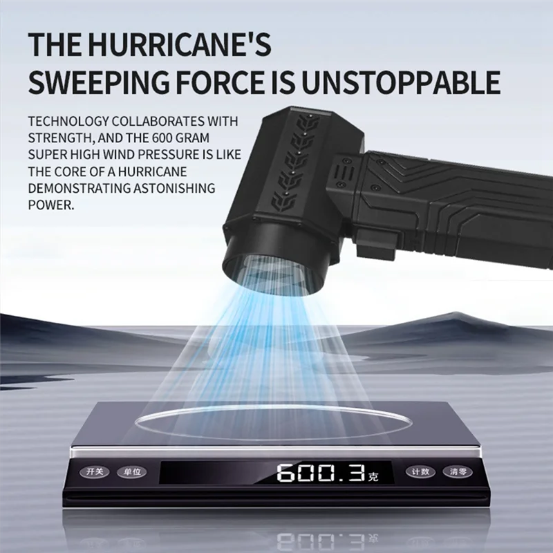 

A84X-Mini Violent Fan Электрический воздуходувка 700G тяга Бесщеточный двигатель Регулируемая скорость ветра Автомобильная сушилка для пыли Турбовентилятор