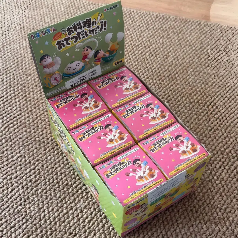 Crayon Shin Chan Cooking Time Blind Box Mystery Box Anime Figure Ornament Cute Doll Desktop Decoration Birthday Gift