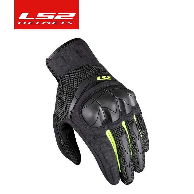 LS2 Motorcycle Riding Gloves MG029 Anti-drop Racing Car Summer Breathable Motorcycle Wear resistant Tear resistant Touch Screen