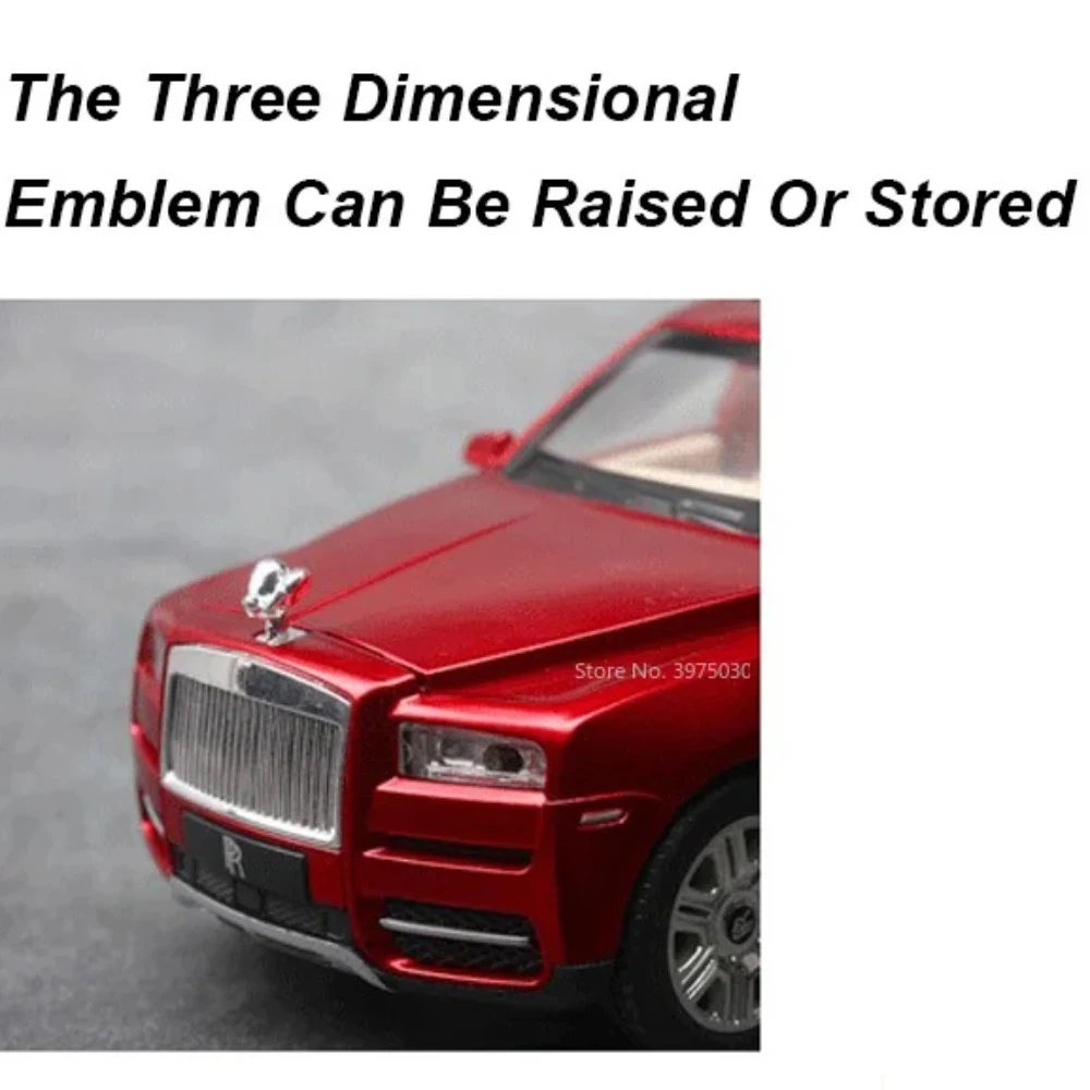 Rolls Royce Spectre Cullinan-modelo de coches de juguete con rueda extraíble, vehículos con sonido, luz, decoración de mesa de coche en miniatura, escala 1:24