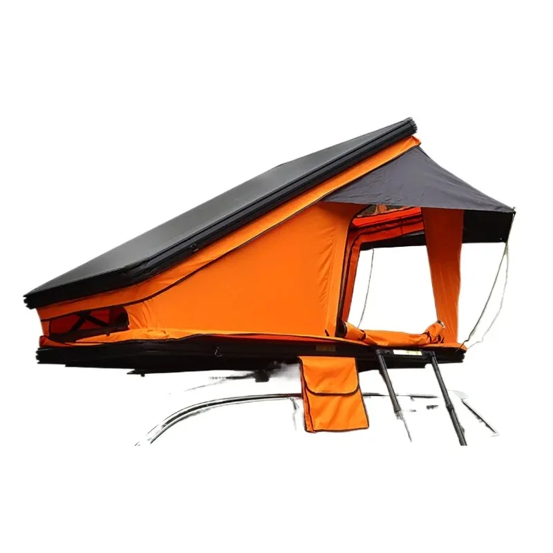 Aluminum alloy triangular car roof tent, ultra-thin canopy, hard shell solar panel SUV automatic outdoor self-driving tour