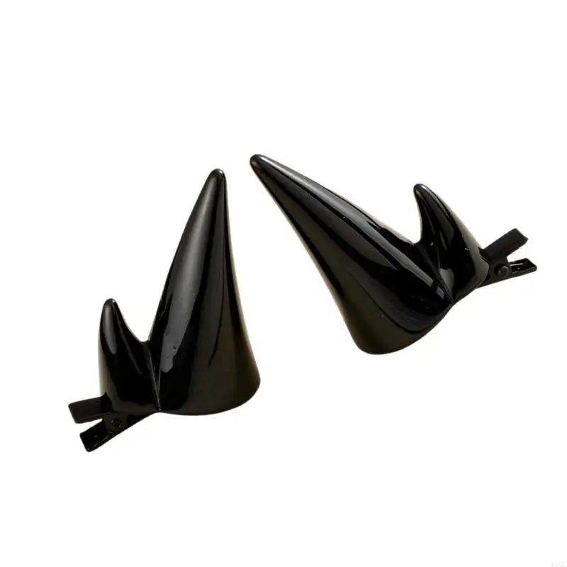 Halloween Devil Horn Side Clip Headpiece Comfortable Wear NonSlip Hair Clip 
