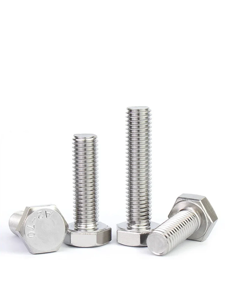 UNF 10 # -32 1/4-28 5/16-24 3/8-24 7/16-20 1/2-20 A2-70 304 مسامير سداسية خارجية من الفولاذ المقاوم للصدأ مسمار رأس سداسي خارجي #3