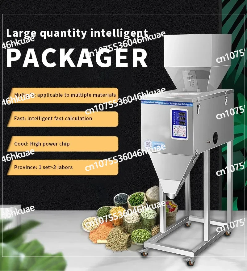 Semi-automatic Granular Peanut, Grain Nut, Coffee Milk Powder Vertical Weighing Packaging Filling Machine
