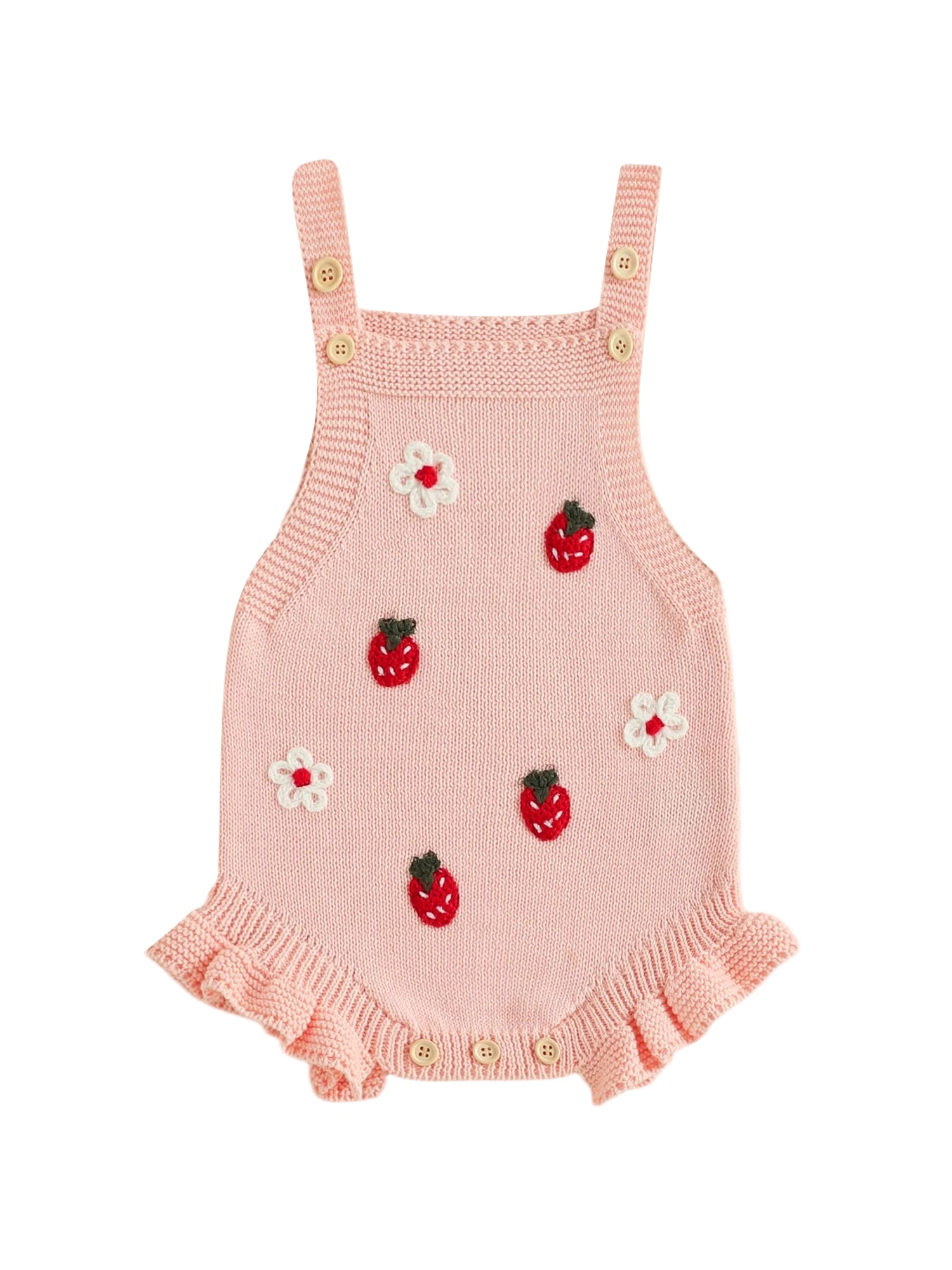 

Adorable Toddler Denim Jumpsuit Sleeveless Floral Print Romper Bodysuit for Summer Playdates and Outings