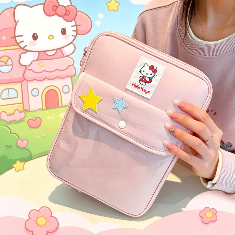 

New Computer Storage Bag Cartoon Fashion Tablet Sleeve 11 Inches Notebook Computer Package Bags for Woman Anime Figure Kawaii