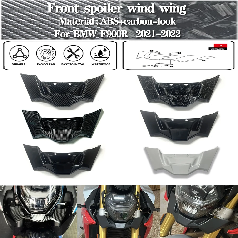 

For BMW F900R 2021-2022 F900R F 900 R Motorcycle modification Downforce Naked Frontal Spoiler Alerones Downforce Frontales Naked