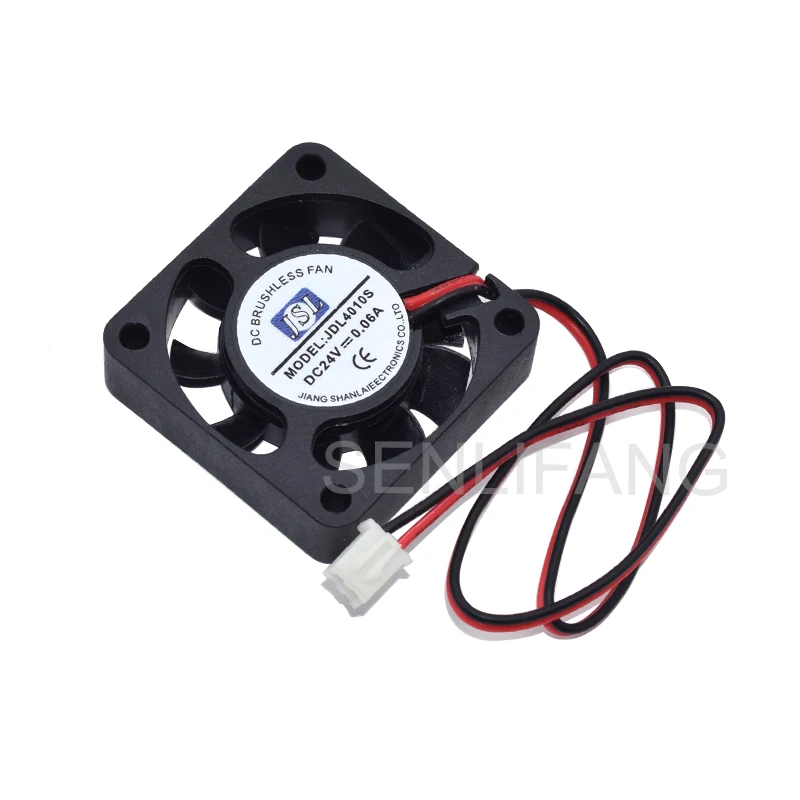 For JSL JDL4010S DC24V 0.06A Two Pins 4010 40X40X10MM Square Cooling Fan