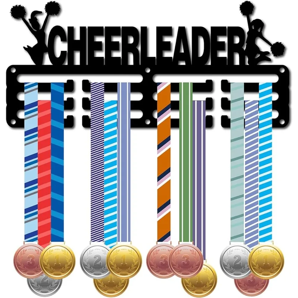 

Cheerleader Medal Holder Medal Hanger Display Rack Sports Metal Hanging Awards Iron Small Mount Decor for Wall Home Badge Race