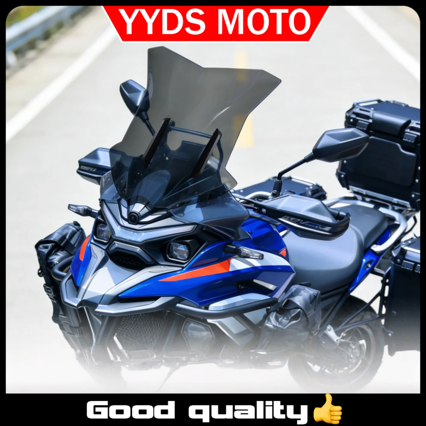 

【Good quality】For Kove 625X Windshield Water Bird Style Modified Ash Chest Windshield