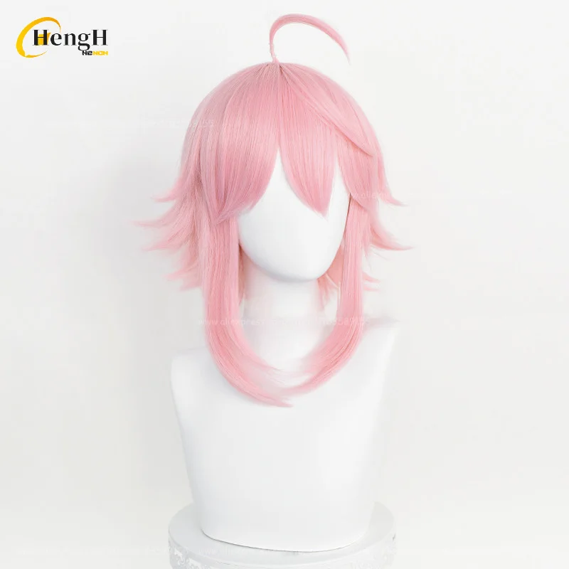 In Stock Anime Synthetic Tori Himemiya Cosplay Wig Unisex Long 40cm Pink Wig Heat Resistant Hair Halloween Party Wigs + Wig Cap