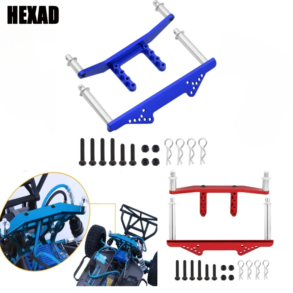 Metal Front & Rear Body Mounts with Body Posts  for 1/10 Traxxas Slash 2WD Rustler Stampede VXL RC Car Upgrade Parts