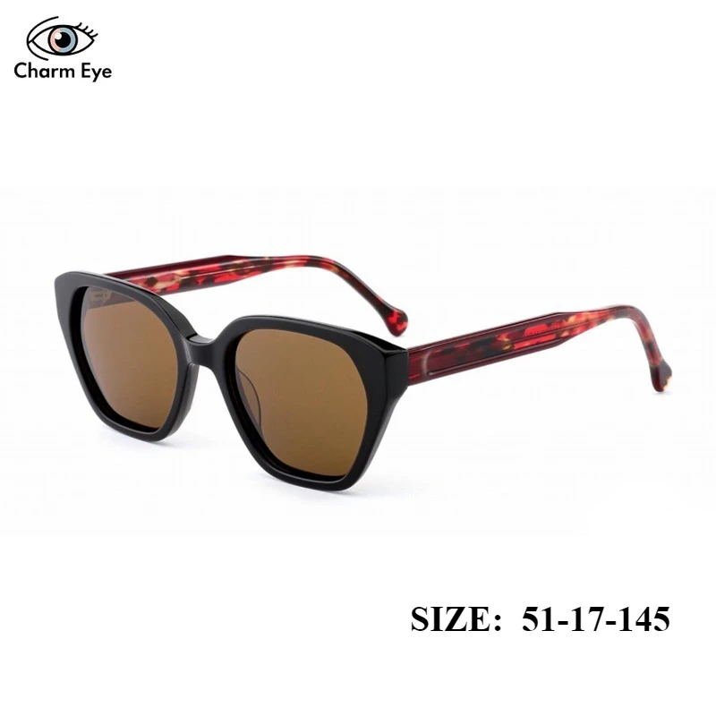 

New Women Sunglasses Fashion Personality Square Retro Acetate Eyewear Outdoor Car Driving Protection Men Polarized Sun Glasses