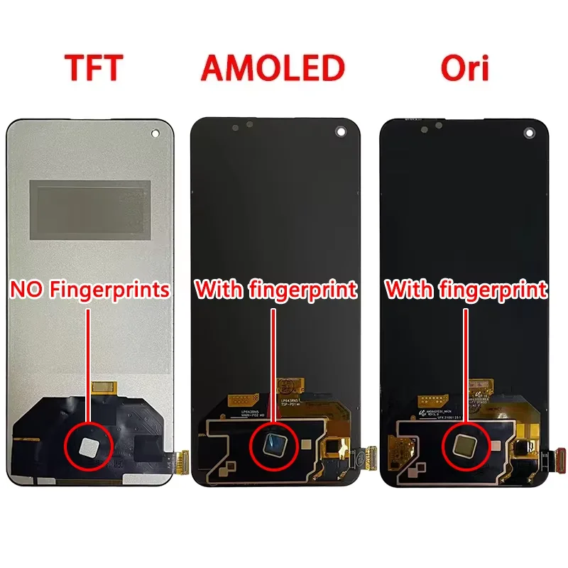 Super AMOLED For Oppo Realme GT Master RMX3363 RMX3360 Display Screen Frame Touch Panel Digitizer For Realme GT Master Edition