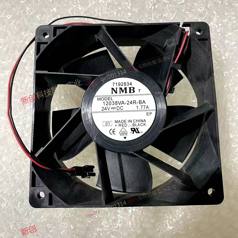 

NMB 12038VA-24R-BA DC 24V 1.77A 120x120x38mm 4-Wire Server Cooling Fan