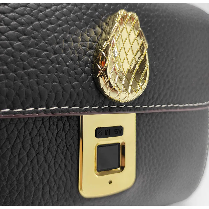 2025 New Anti-theft Privacy High-end Fingerprint Lock Women's Summer Fashion Genuine Leather Exquisite Crossbody Small Bag