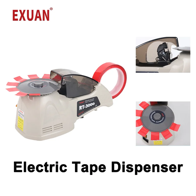 25W Electric Tape Dispenser Automatic Tape Cutting Machine High Temperature Transparency Adjustable Size Circular Tape Machine