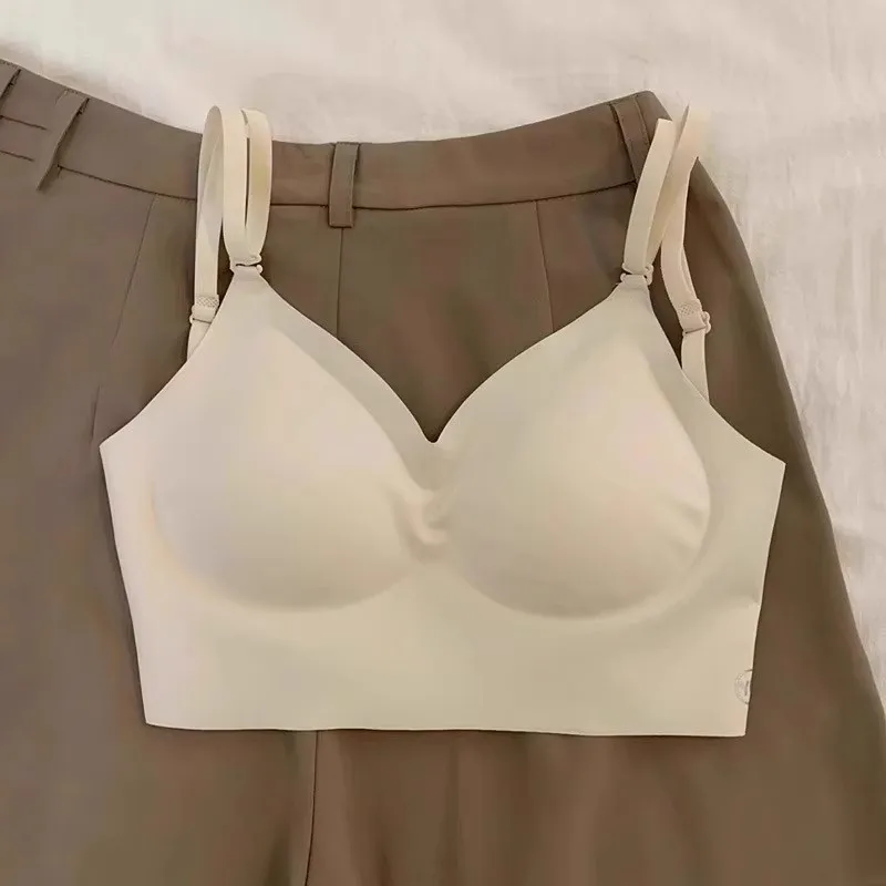 1 pezzo anello in acciaio senza schienale antitraccia senza schienale senza schienale per l'estate Meet You reggiseno intimo