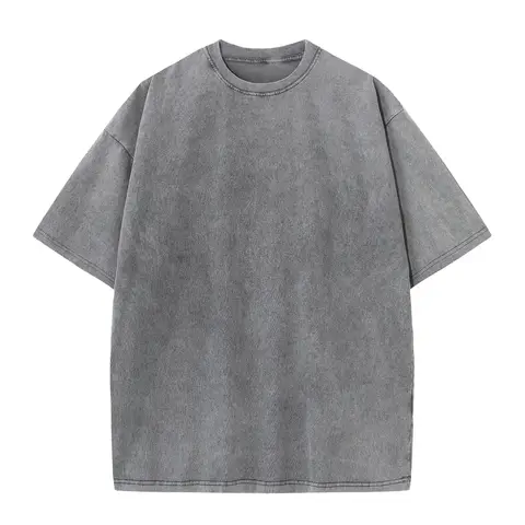 Men's summer cotton short sleeve men's elastic breathable simple everything casual batik loose high-quality vintage T-shirt