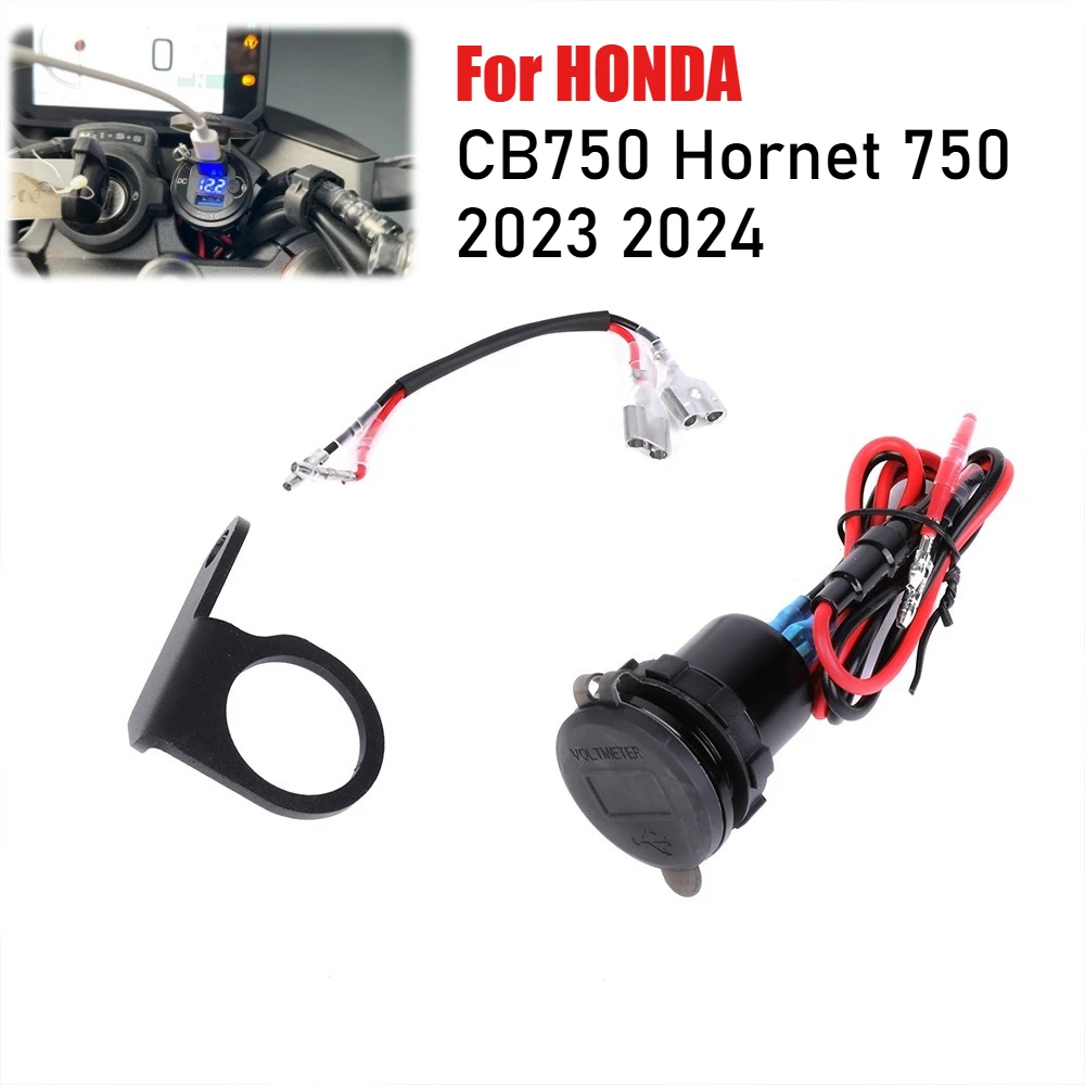 

Dual USB 3.0 Charger For HONDA CB750 Hornet750 CB Hornet 750 2023 2024 Voltmeter Quick Charger Power Outlet Power Connector Plug