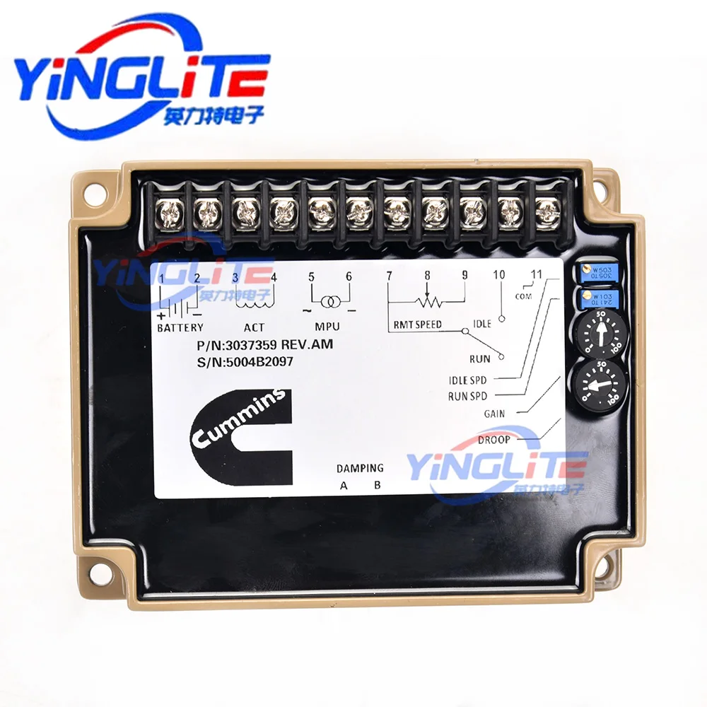 

Электронный модуль управления оборотами дизельного двигателя 3037359, панель регулятора оборотов, аксессуар для управления двигателем