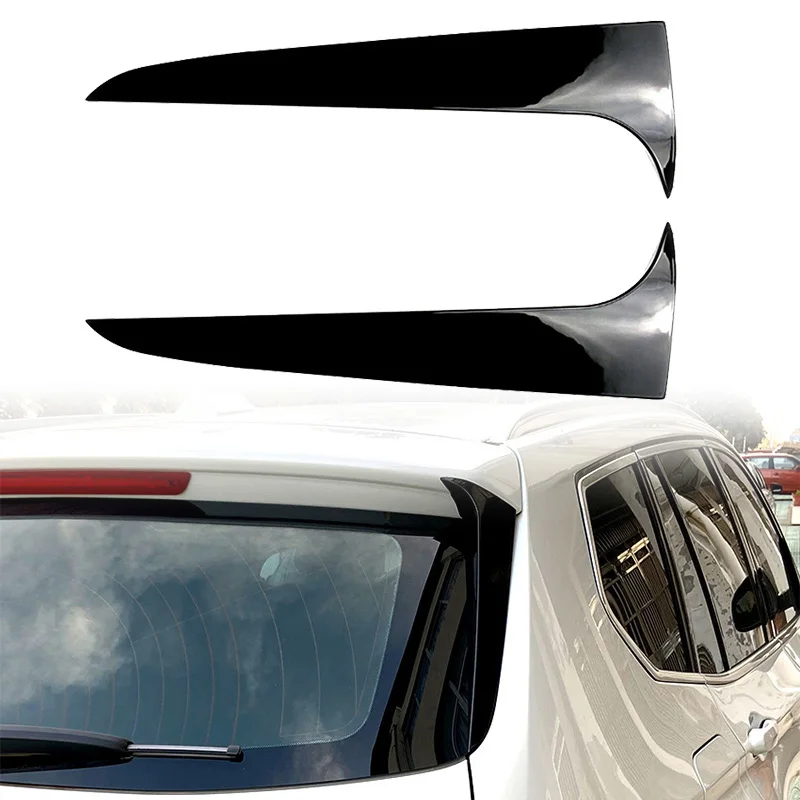 

1Pair For BMW X3 F25 2011 2012 2013 2014 2015 2016 2017 Car Rear Window Side Spoiler Wing Trim Stickers Auto Tail Accessories