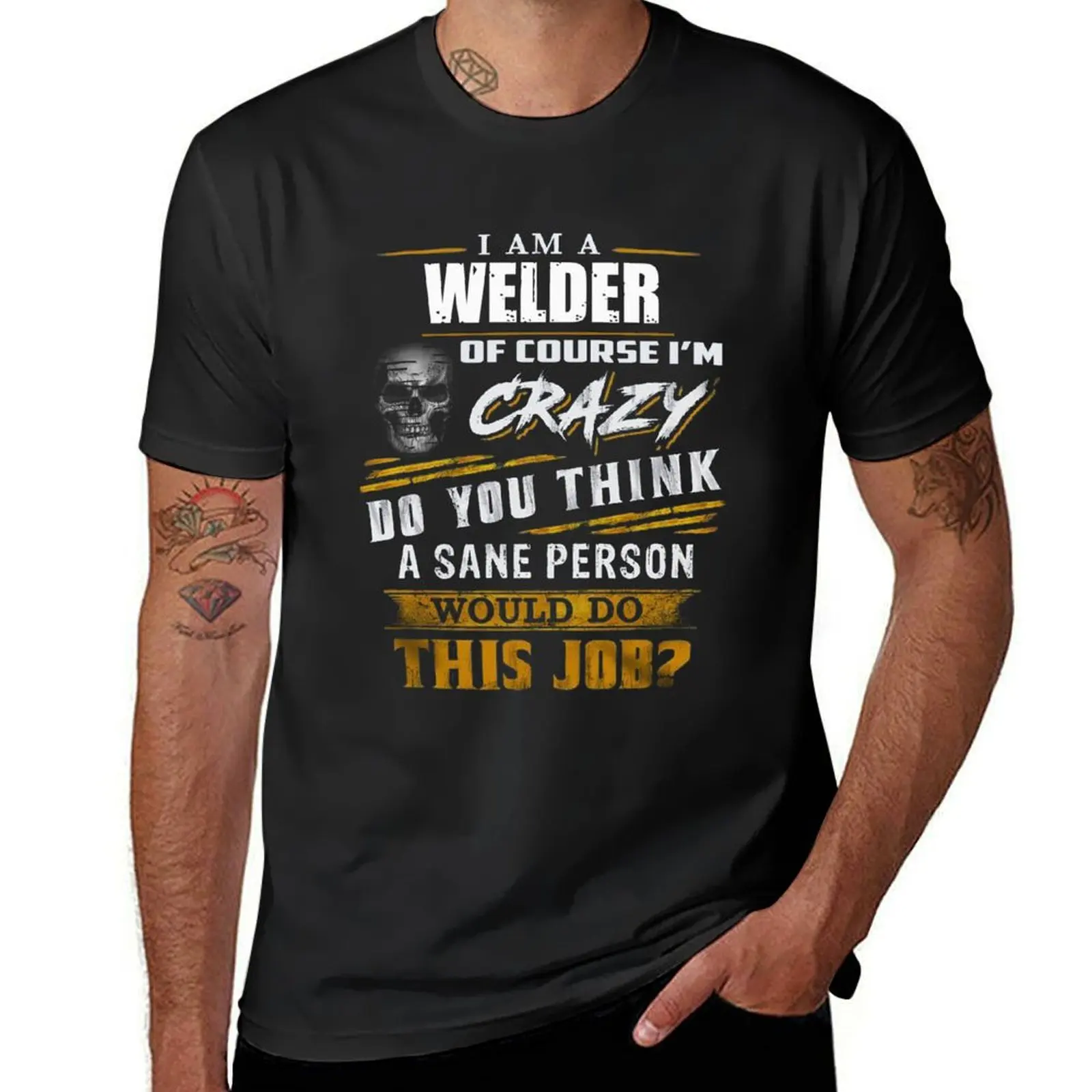 Funny welder T-Shirt cute clothes kawaii clothes fruit of the loom mens t shirts