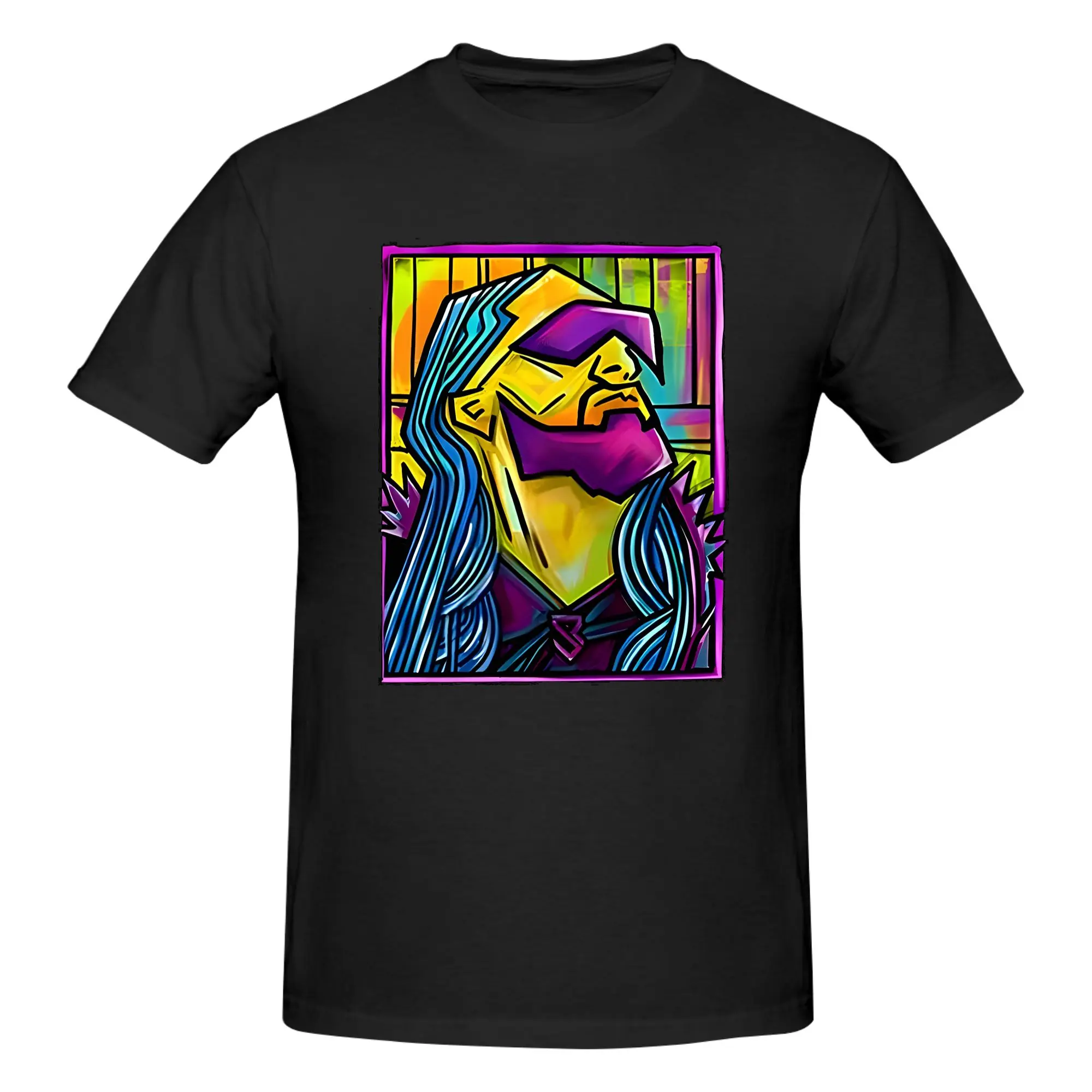 1 Piece  Champion Splash Art Novelty 100% Cotton T-Shirt Seth Rollin's Tees Tops For Men