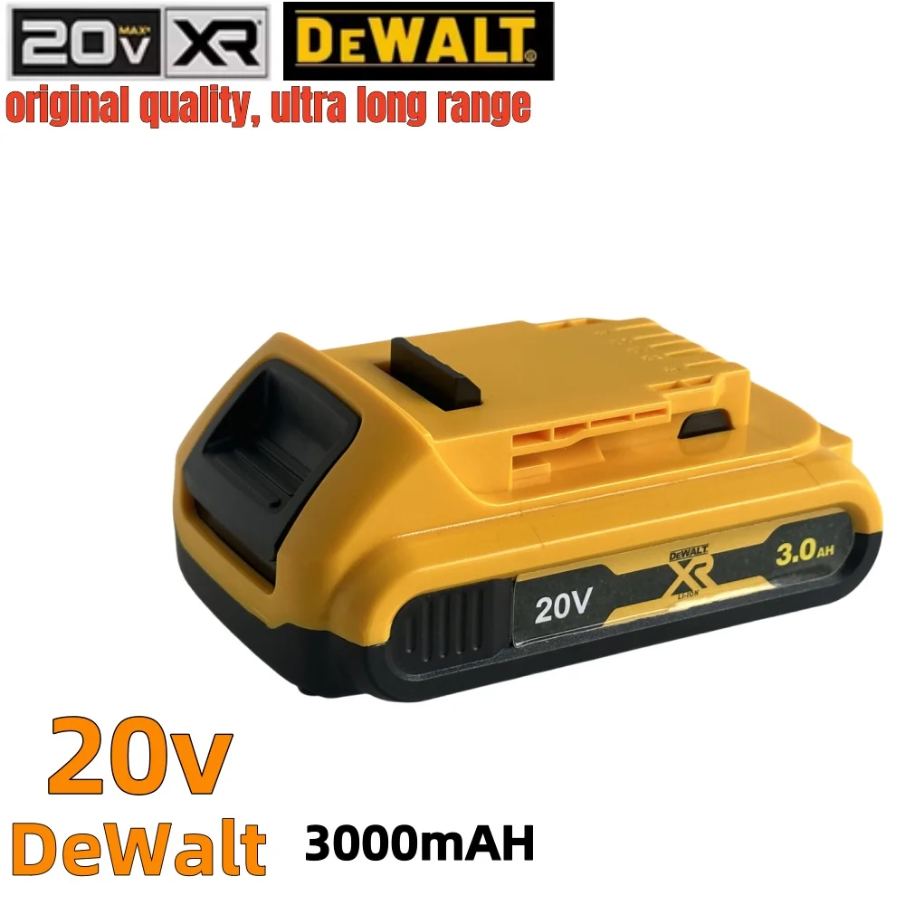 DEWALT DCB200 Battery 18/20V 3Ah High-Current Li-Ion Rechargeable Battery Pack,Fast Charging, Compatible with DEWALT 20V Drills