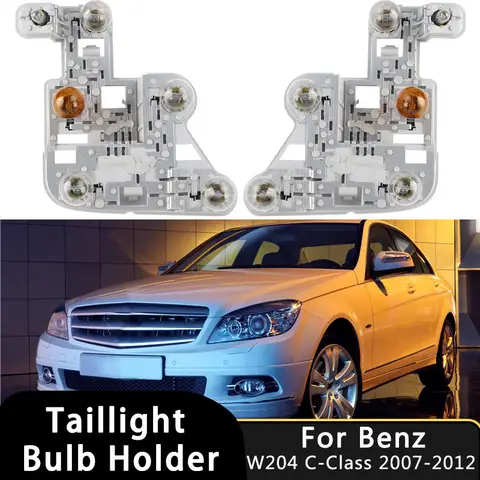 Vänster/Höger bakljuslamphållare Bakljuslampa med glödlampor för Mercedes-Benz W204 C-klass C180/C200/C230/C300/C350 A2048201500 8 best sales Mercedes W204 - №8
