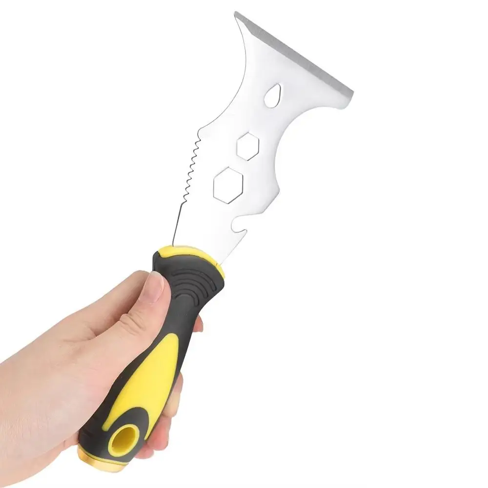 Concrete Finishing Paint Scraper Stainless Steel High Strength Plaster Shovel Efficient Scraping Comfortable Grip