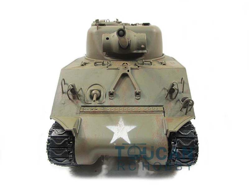 Metal Mato 1/16 M4A3 Sherman RC Tank RTR Infrared Recoil Army Green 1230 TH00673-SMT4