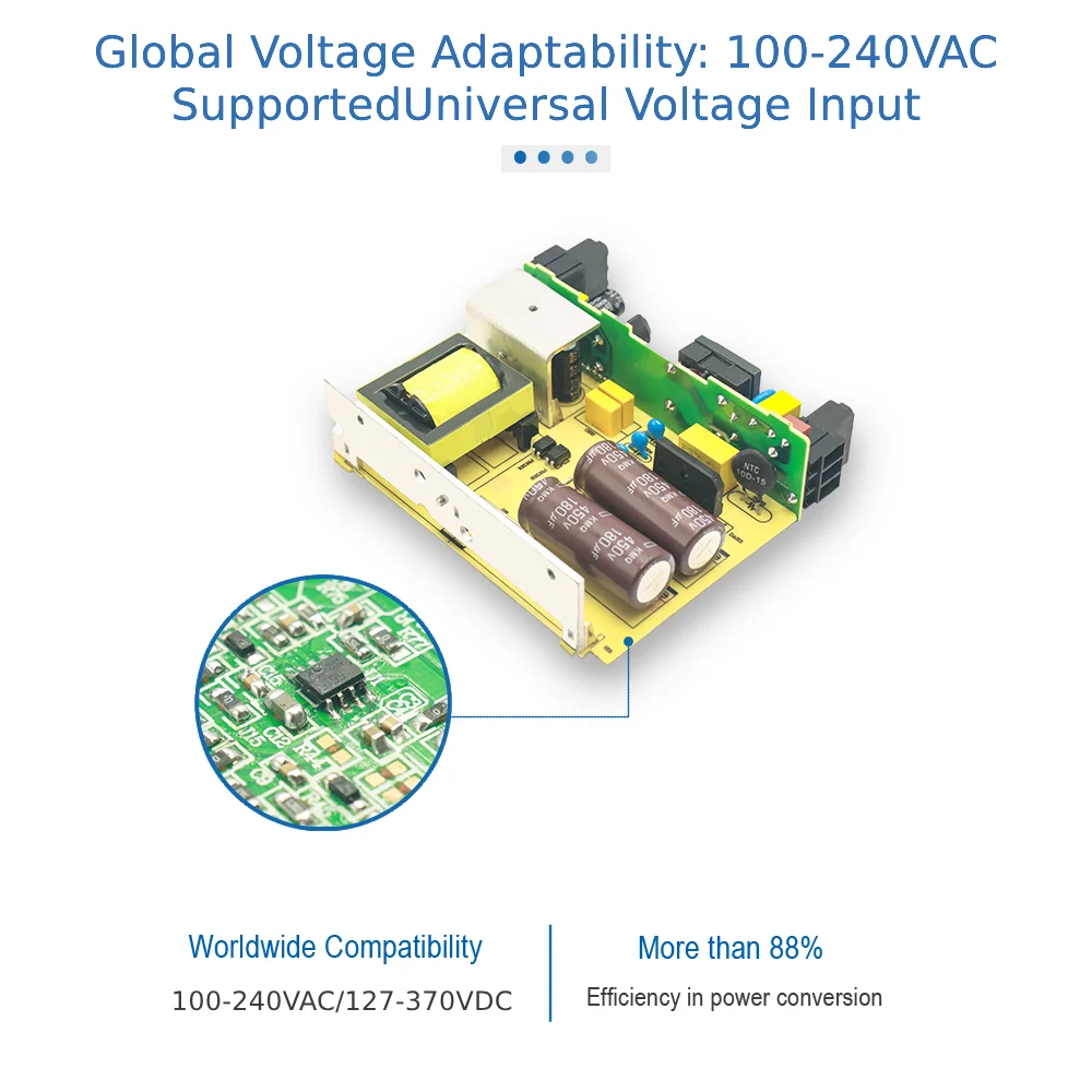 Industrial 24V DIN Rail Power Supply 60W | High Efficiency AC/DC Converter 100-240V to DC 24V | for PLC, LED, Automation