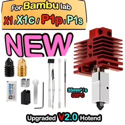 Hotend Bambu Lab p1p X1C P1S X1 V2.0 Upgrade Hot end Print Head 3D printing parts for bambulab With Nozzle