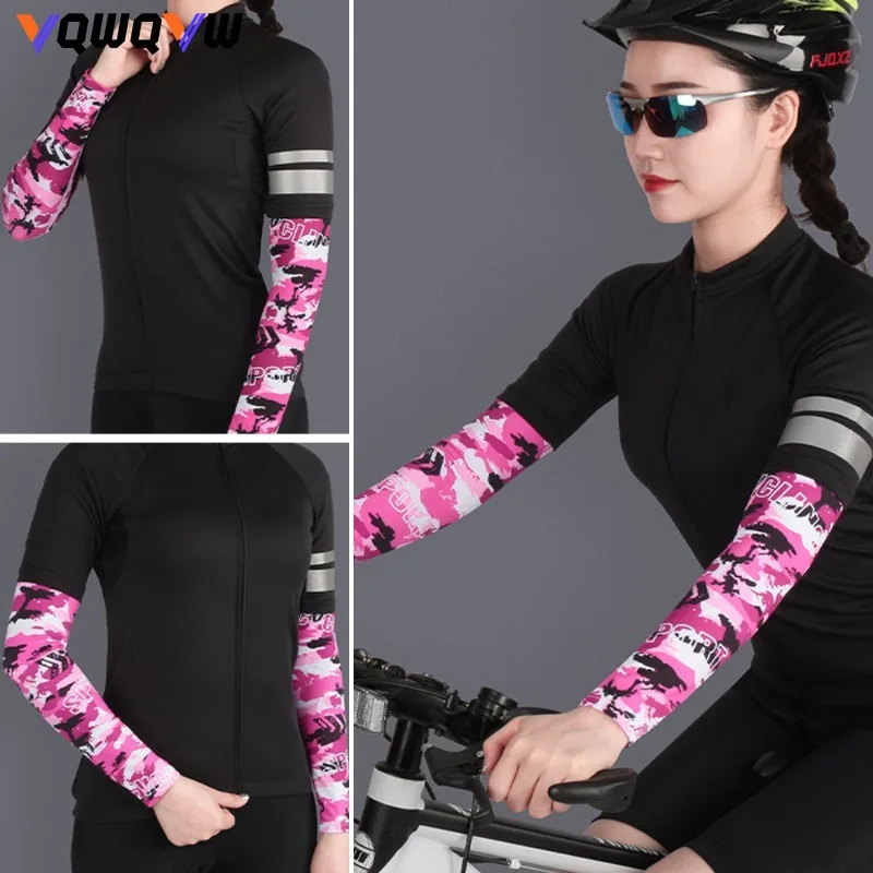 1Pair Arm Sleeves Unisex Summer Cooling UV Protection Anti-slip Arm Cover Sports Tattoo Cover for Driving Golf Fishing Cycling