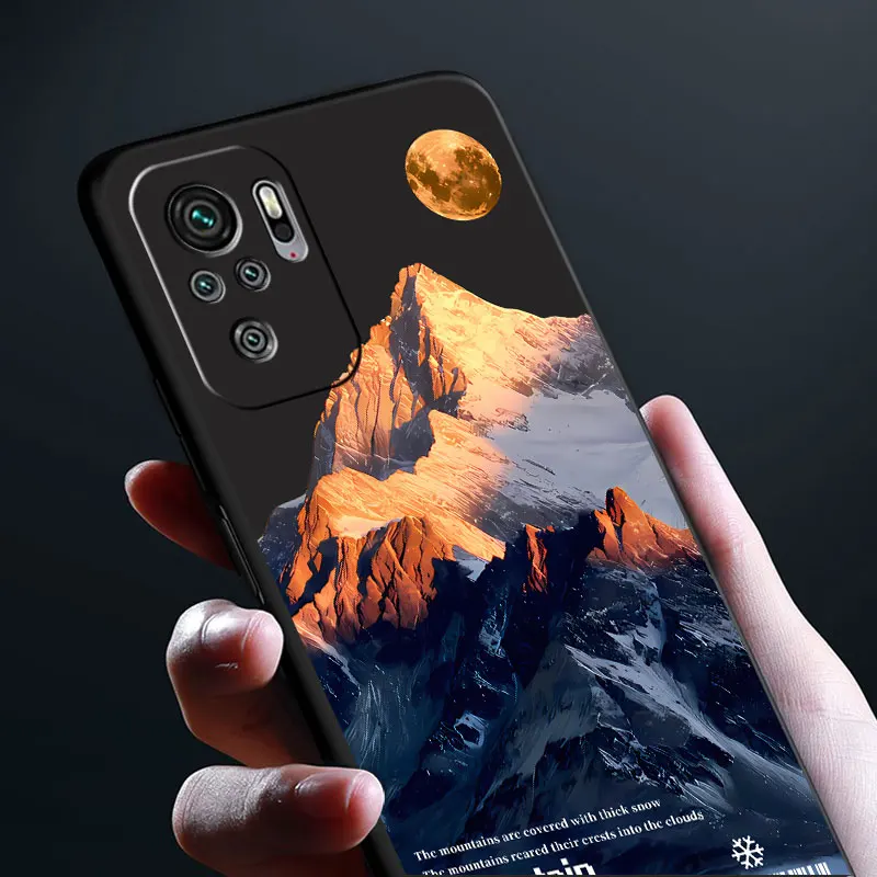 Magnificent Mountain Scenery phone Cases for Xiaomi Redmi Note 9 13 case 11S 13C 10 5G 12 Pro 12S 12C 7 fundas Antiscratch cover