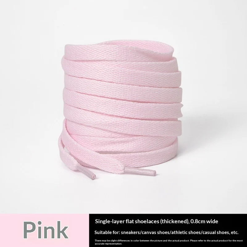 Multi Solid Color Flat Shoelaces Durable Replacement Shoe Laces Universal Fit Sneakers Walking Casual Shoes Shoe Rope