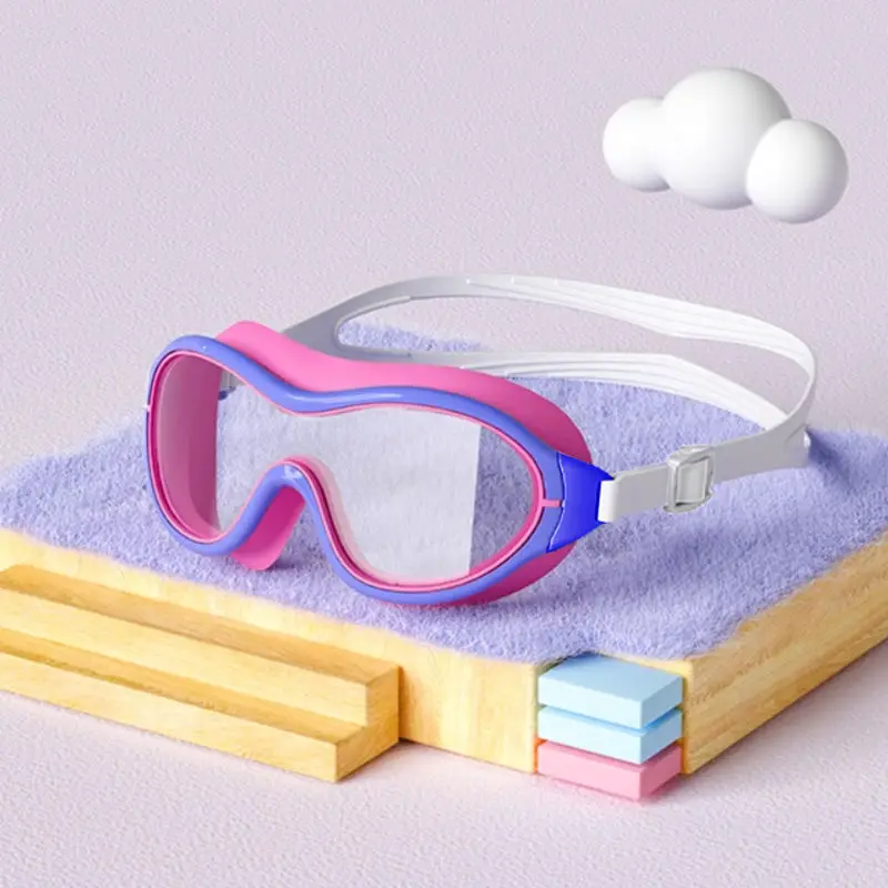 3 to 15 Years Old Kids Boys Girls Large Frame Swimming Glasses Goggles Adjustable Eyewear