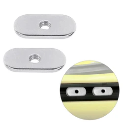 4Pcs M5/M6 Stainless Steel Sliding Nut Side Mount Slide Track Rail Silders Fishing Rod Pole Holder Mounting Base Nut Kayak Boat
