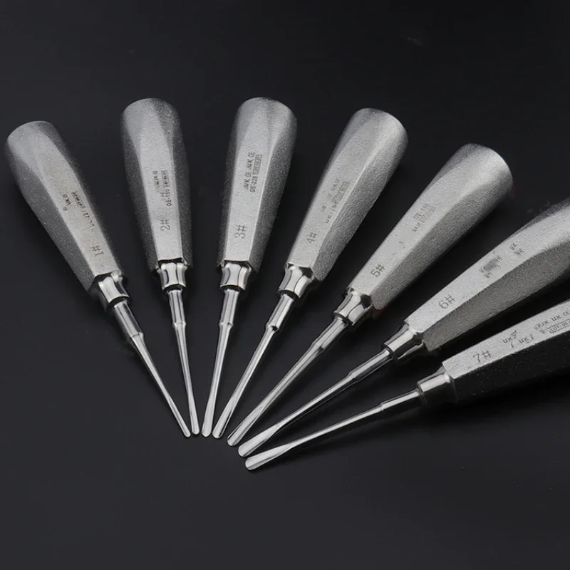 

Dental Tooth Extraction Stainless Steel Root Apex Straight Curved Spiral Lifter Dental Tooth Oral Tools and Materials