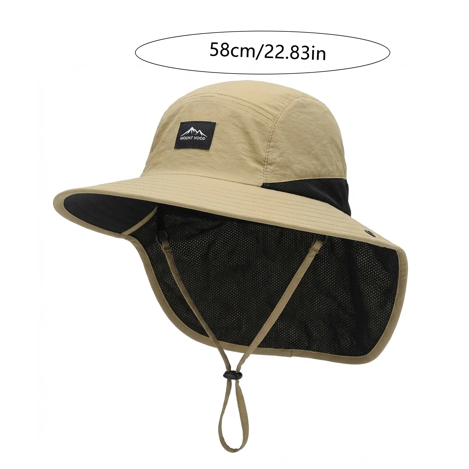 Outdoor Fishing Cap Sun Protection Wide Brim Hat Lightweight Breathable Adjustable Hiking Fishing Climbing Hat Summer Travel image 5