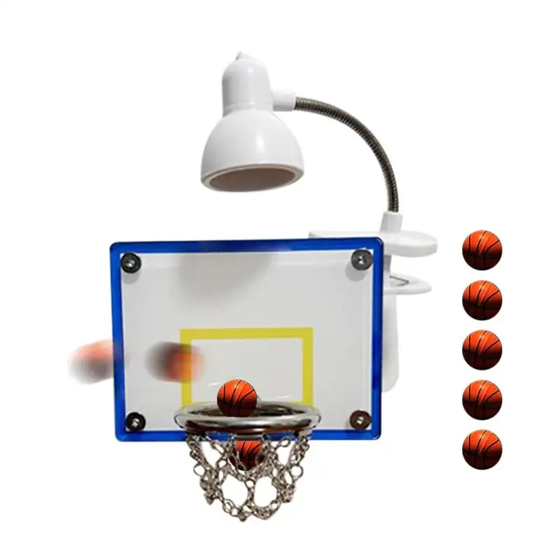 

Basketball Night Light Basketball LED Night Light Cute Lamp Wall Decor With 5 Balls & Hoop Ambient Lighting Indoor Games For