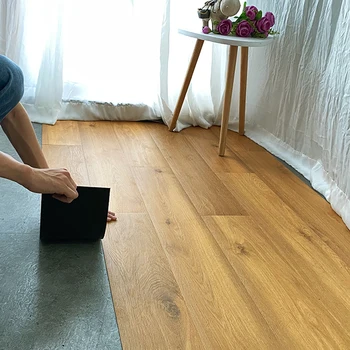 91x15 cm 3D zelfklevende vloersticker Dikker Houtnerf Vloer Behang 3d Muursticker Waterdichte kamer slijtvaste sticke