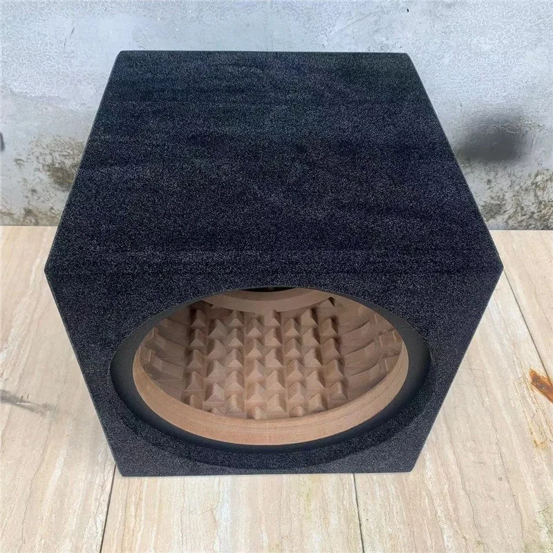 8 10 12 15 inch Car Audio Cavity Box Open Cabinet Sealed Speaker Subwoofer flannel Box view 3