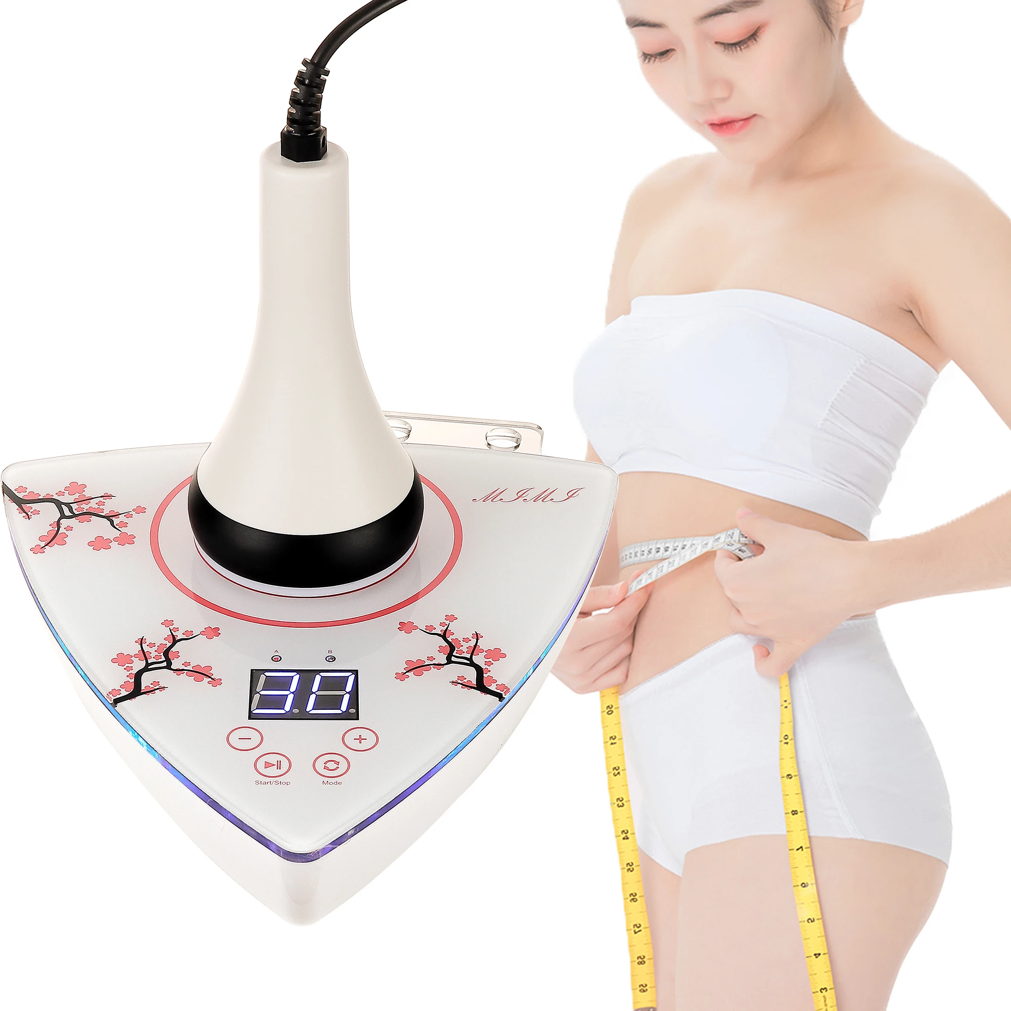 Massaggiatore dimagrante per il corpo con cavitazione ad ultrasuoni 80Khz per la perdita di peso brucia grassi, rassodamento della pelle