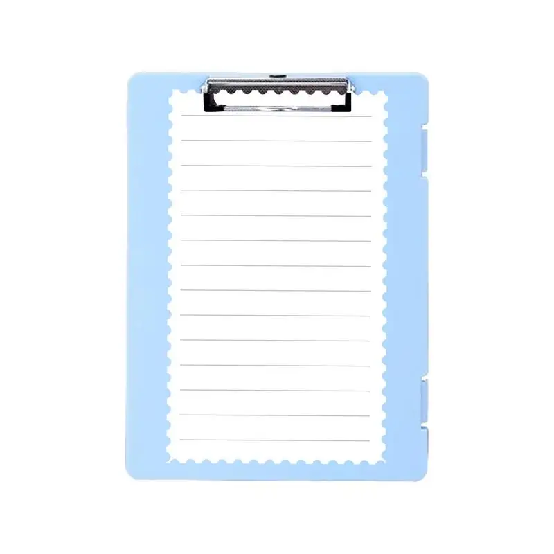 Double Clip Folder Double Clip File Cover Clipboard Striped Buckle Design Heavy Duty Clip Boards For Notes Files Scripts