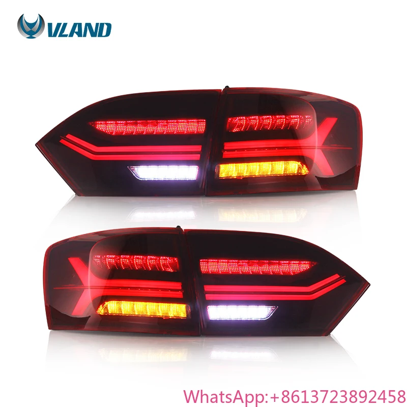 VLAND Tail Lights Assembly Tail Lamp for Sedan Sequential Turn Signal 2012-2019  for  Jetta Sagitar 6th Generation