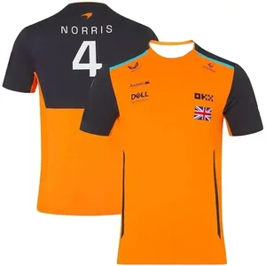 2025'te yeni bir araba, yarış, f1, lando norris takım tişört-gömlek spor elbise yarış için, nefes alabilen, çabuk kuruyan kısa kollu üst Gömlek fabrikasının ilk 10 satışı-no. 9