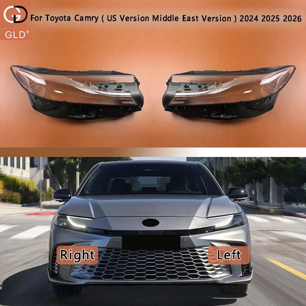 

Для Toyota Camry (версия для США, версия для Ближнего Востока) 2024 2025 2026: Прозрачный корпус фары, защитный кожух, линза фары
